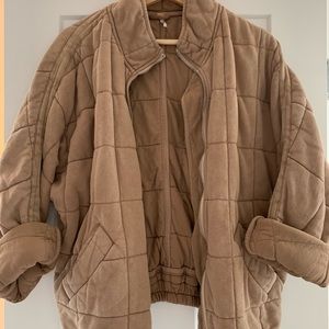 Free People Dolman Quilted Knit Jacket